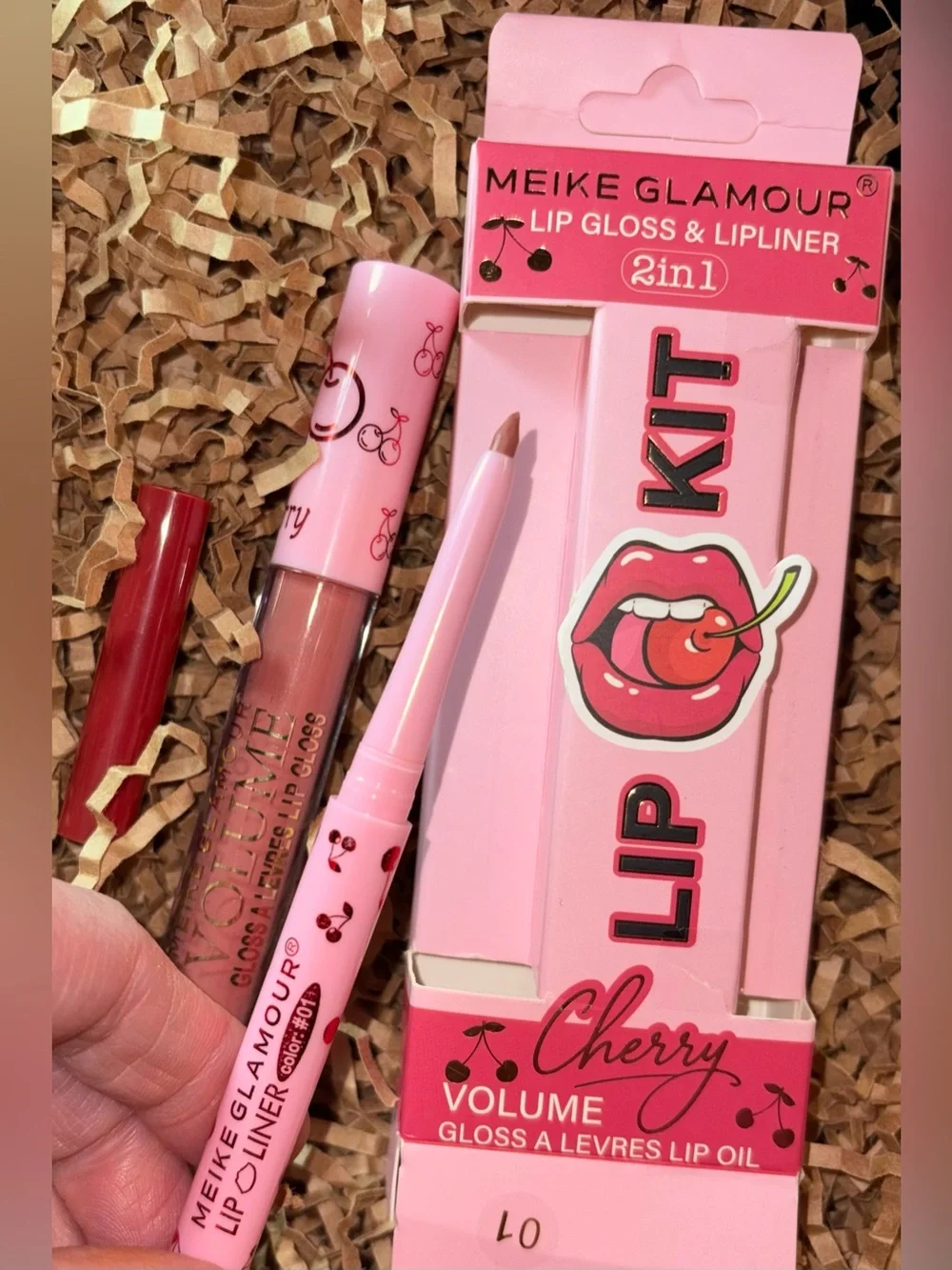 MEIKE GLAMOUR 2in1 Lip Gloss & Lipliner